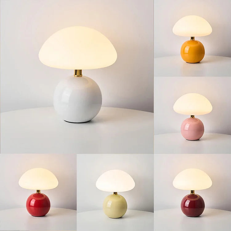 Französische Creme Pilzlampe