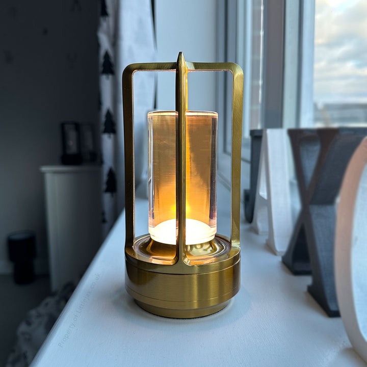 Drahtlose Vintage Laterne Tischlampe