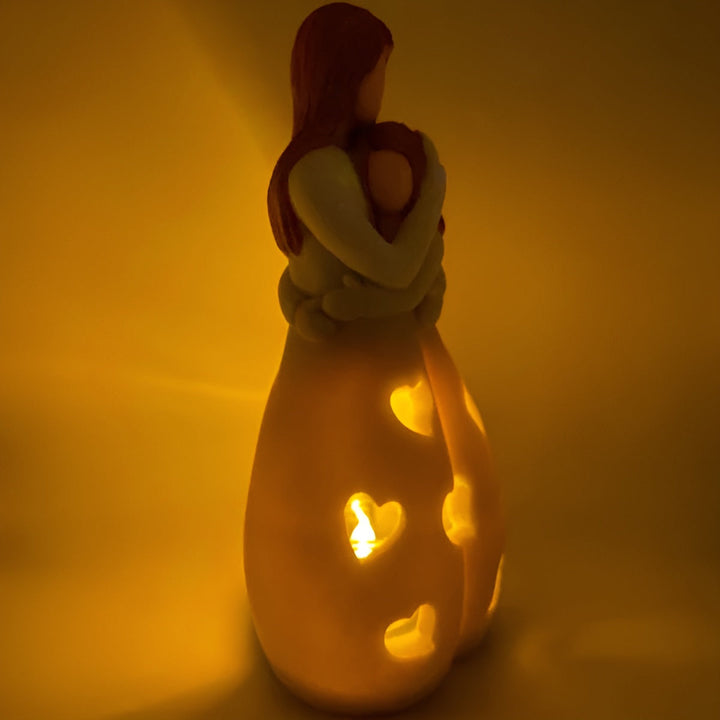 Mutter-Tochter Figur Flackernder Kerzenhalter - LoveGlow