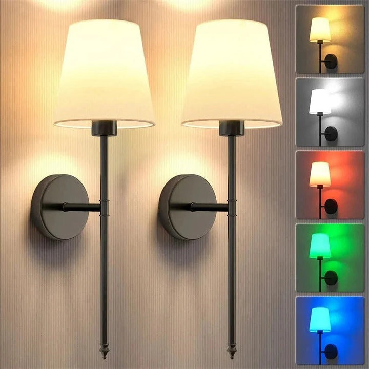 Drahtlose Wandlichter, 2er-Pack