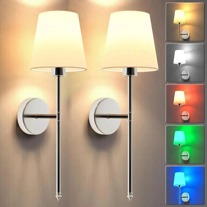 Drahtlose Wandlichter, 2er-Pack