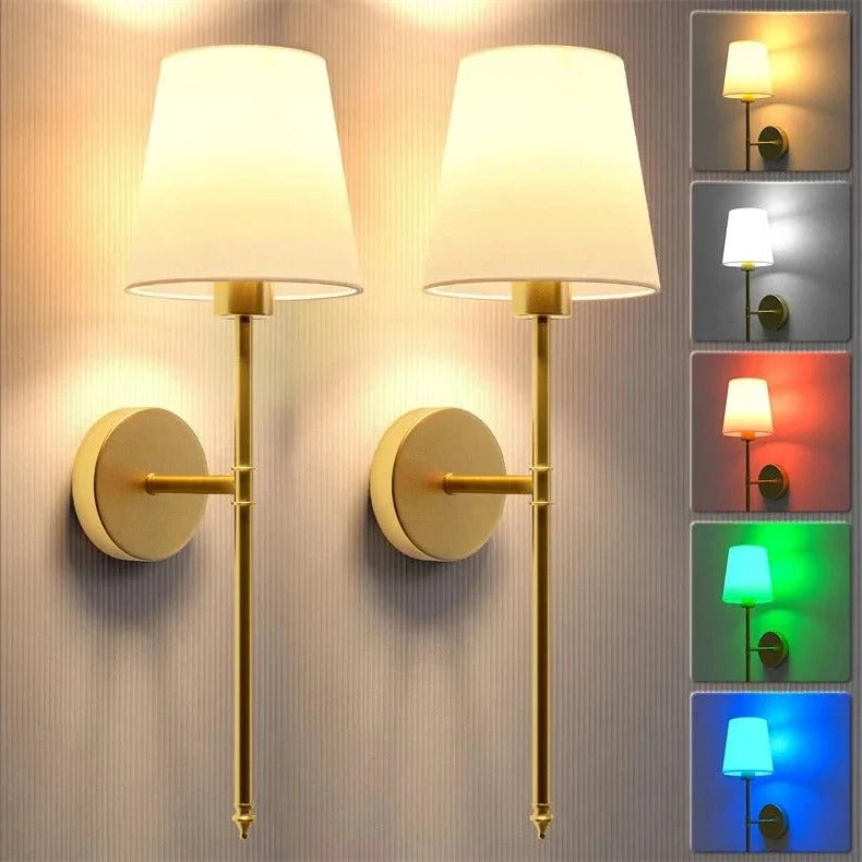 Drahtlose Wandlichter, 2er-Pack