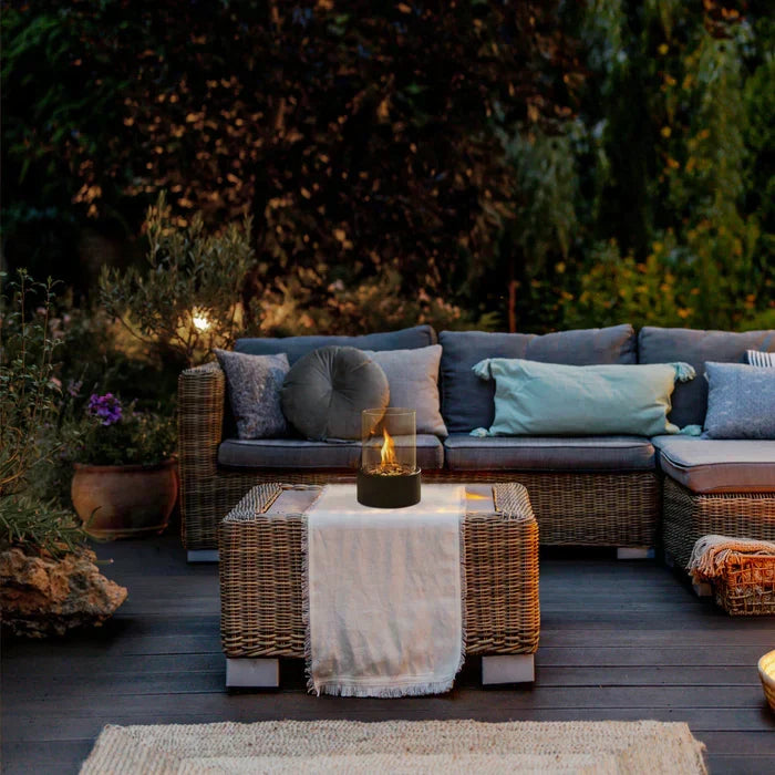 Trendy & Tragbare Tischfeuer Laterne - GlowLuxe
