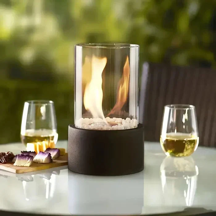Trendy & Tragbare Tischfeuer Laterne - GlowLuxe