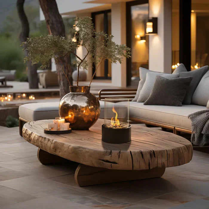 Trendy & Tragbare Tischfeuer Laterne - GlowLuxe