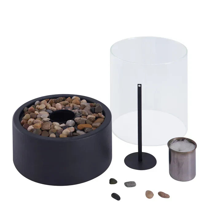 Trendy & Tragbare Tischfeuer Laterne - GlowLuxe
