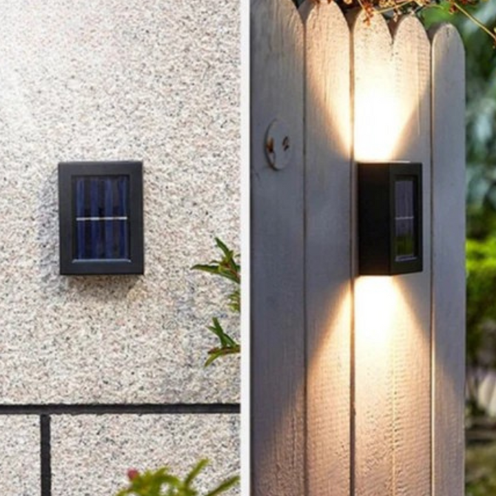 Solar Wandleuchten Außen Wasserdichte LED Lampe