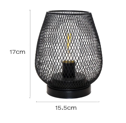 RusticMesh Tischlampen-Set Industrieller Stil und Atmosphärische Beleuchtung