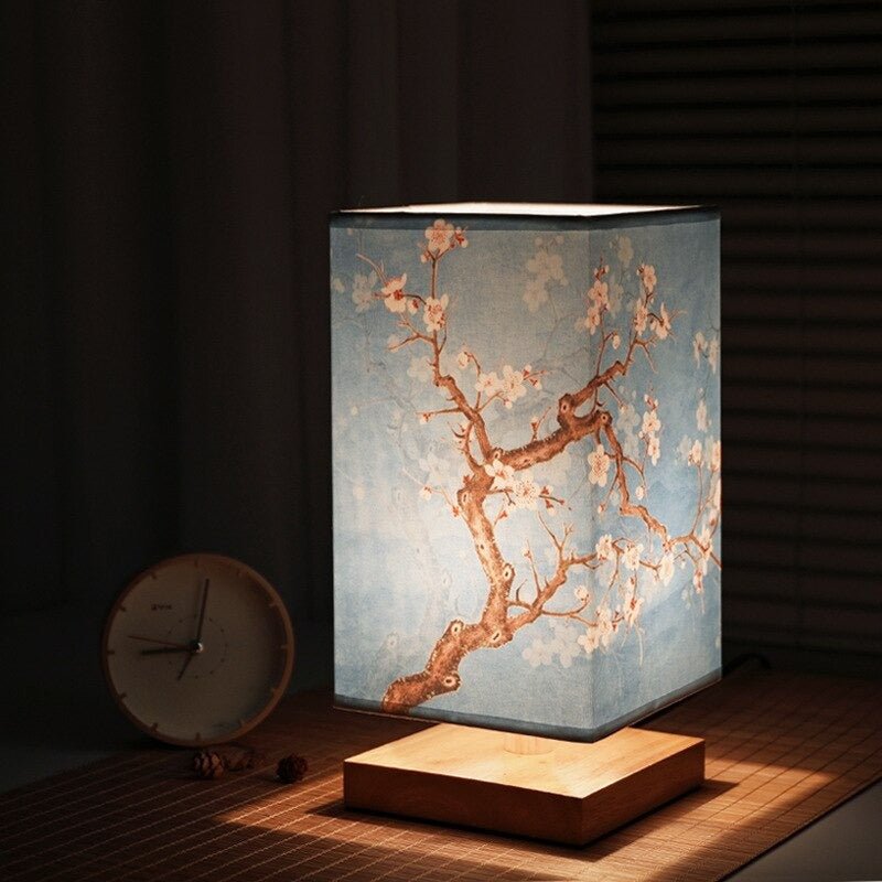Papier Tischlampe | Japanisch Skandinavischer Stil | Warmes Licht