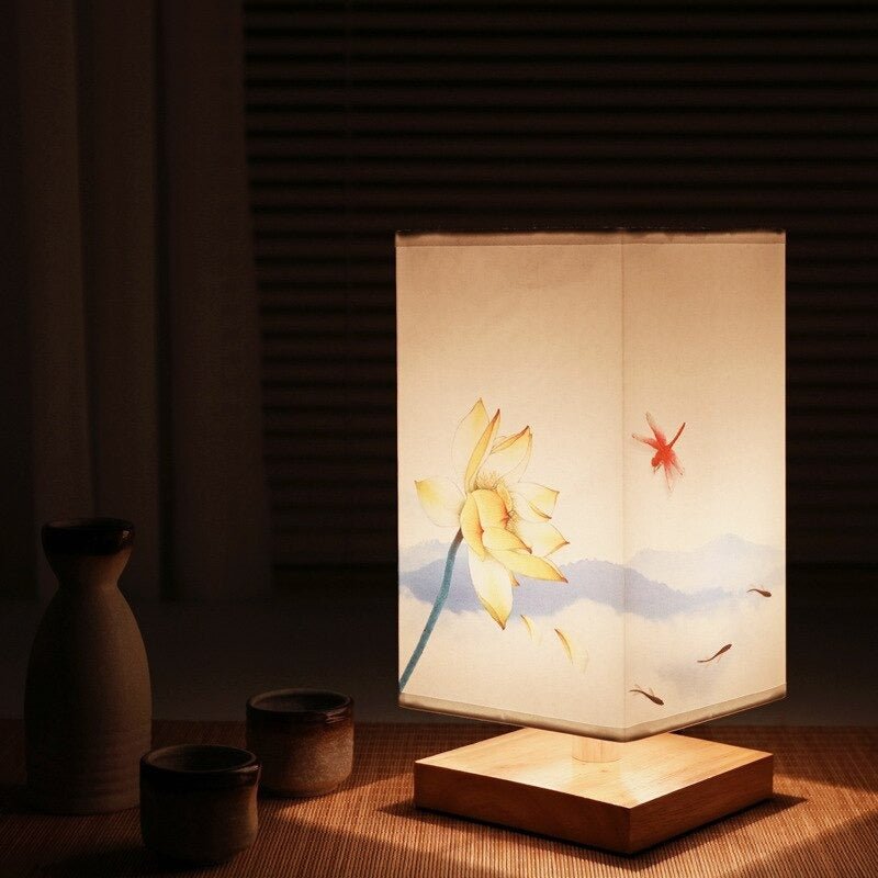 Japanisch-skandinavische Tischlampe - HikariGlow