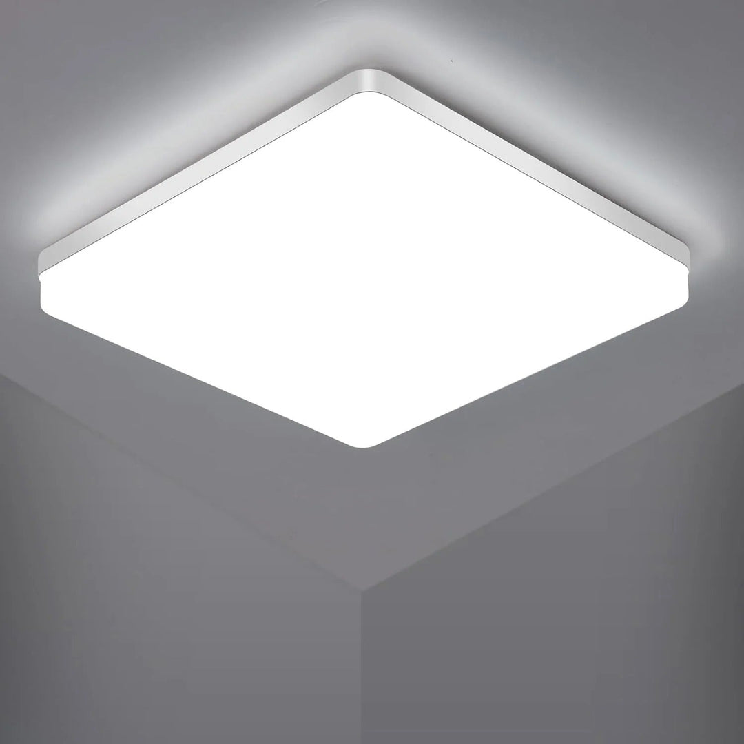 Quadratische LED-Deckenleuchte – Gleichmäßiges, Angenehmes Licht | Suitable für Wohnzimmer & Badezimmer