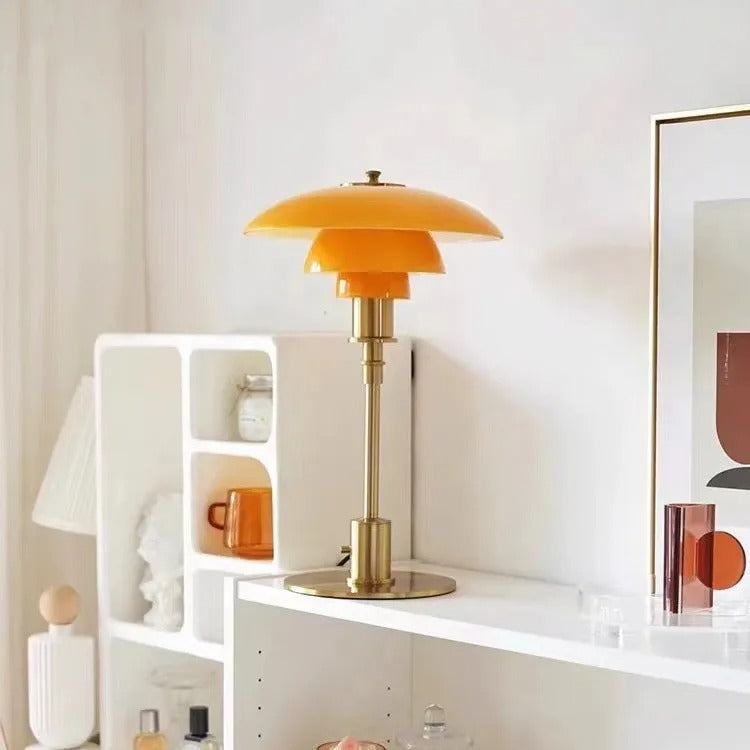 Nordische Glas Tischlampe – Minimalistische LED-Lampe für zu Hause