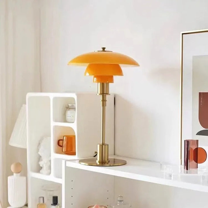 Nordische Glas Tischlampe – Minimalistische LED-Lampe für zu Hause