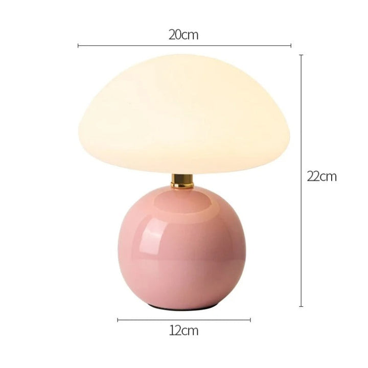 Französische Creme Pilzlampe