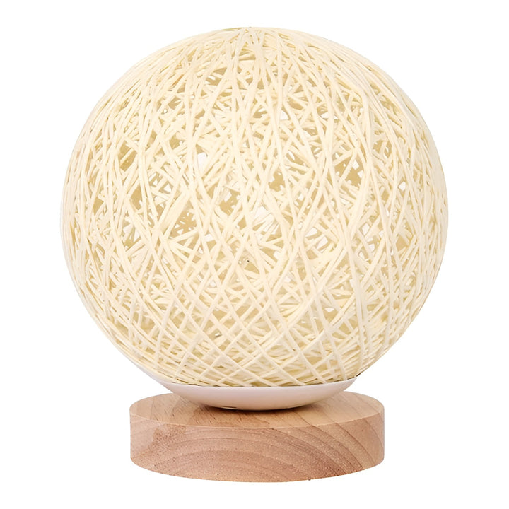 TwineGlow Licht - Moderne USB aufladbare Rattan Tischlampe