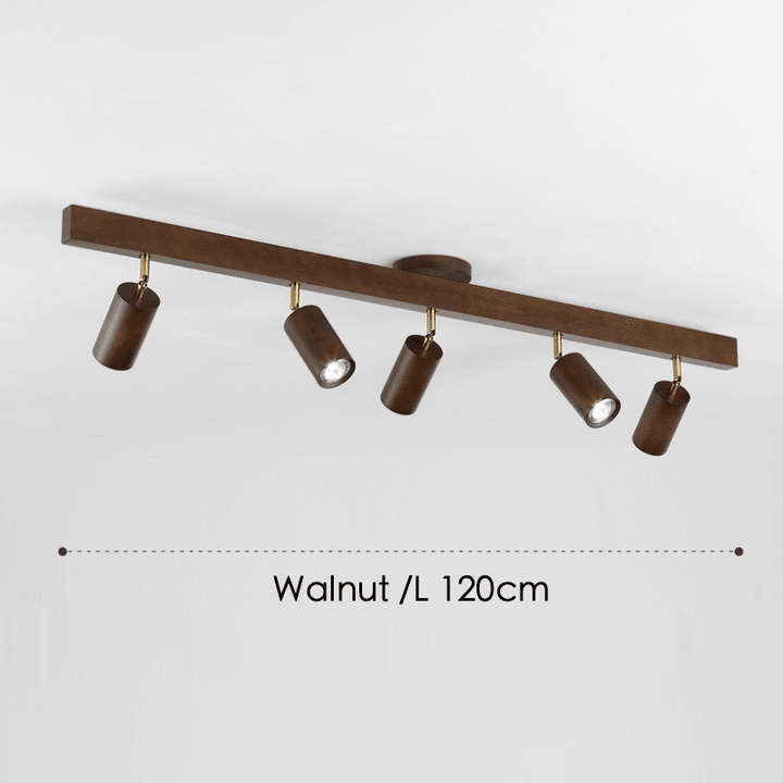 Verstellbare Holz-Deckenlampe Minimalistisch Massives Holz