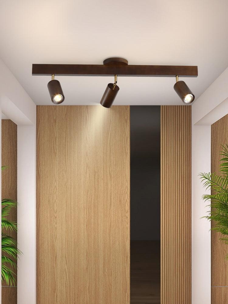 Verstellbare Holz-Deckenlampe Minimalistisch Massives Holz