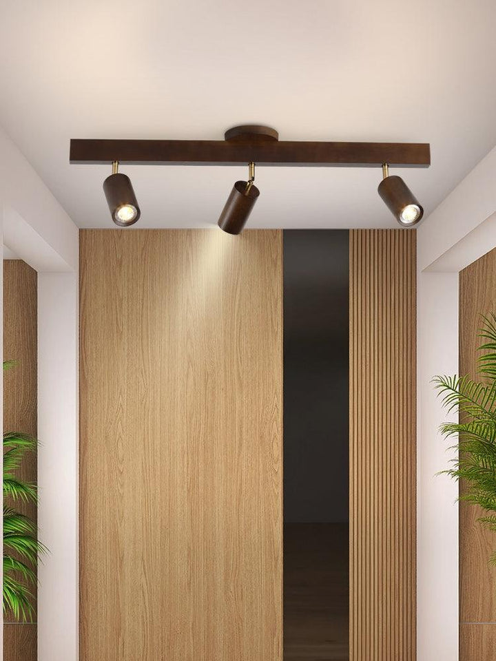 Verstellbare Holz-Deckenlampe Minimalistisch Massives Holz