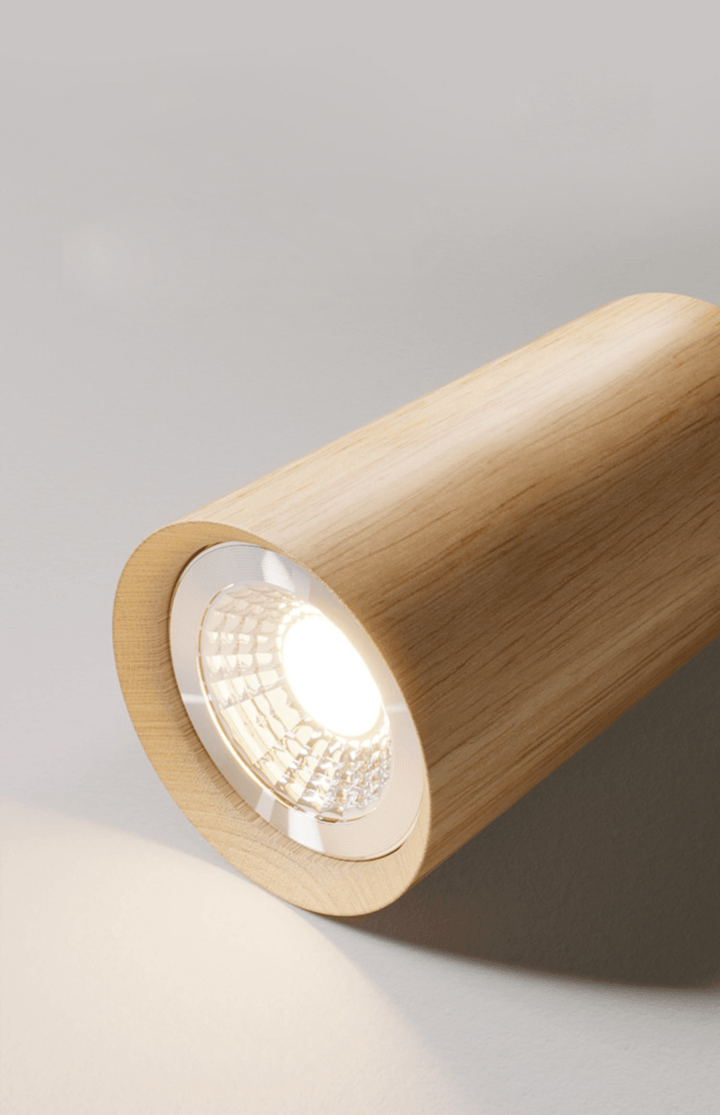 Verstellbare Holz-Deckenlampe Minimalistisch Massives Holz