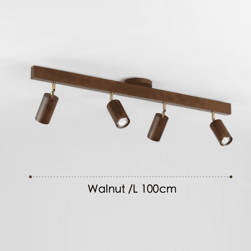 Verstellbare Holz-Deckenlampe Minimalistisch Massives Holz