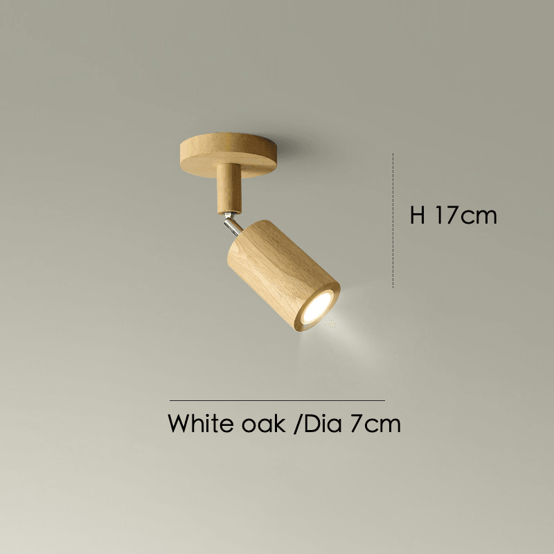 Verstellbare Holz-Deckenlampe Minimalistisch Massives Holz