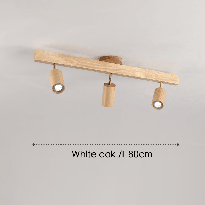 Verstellbare Holz-Deckenlampe Minimalistisch Massives Holz
