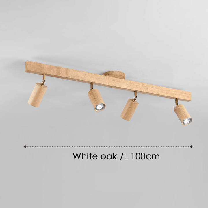 Verstellbare Holz-Deckenlampe Minimalistisch Massives Holz