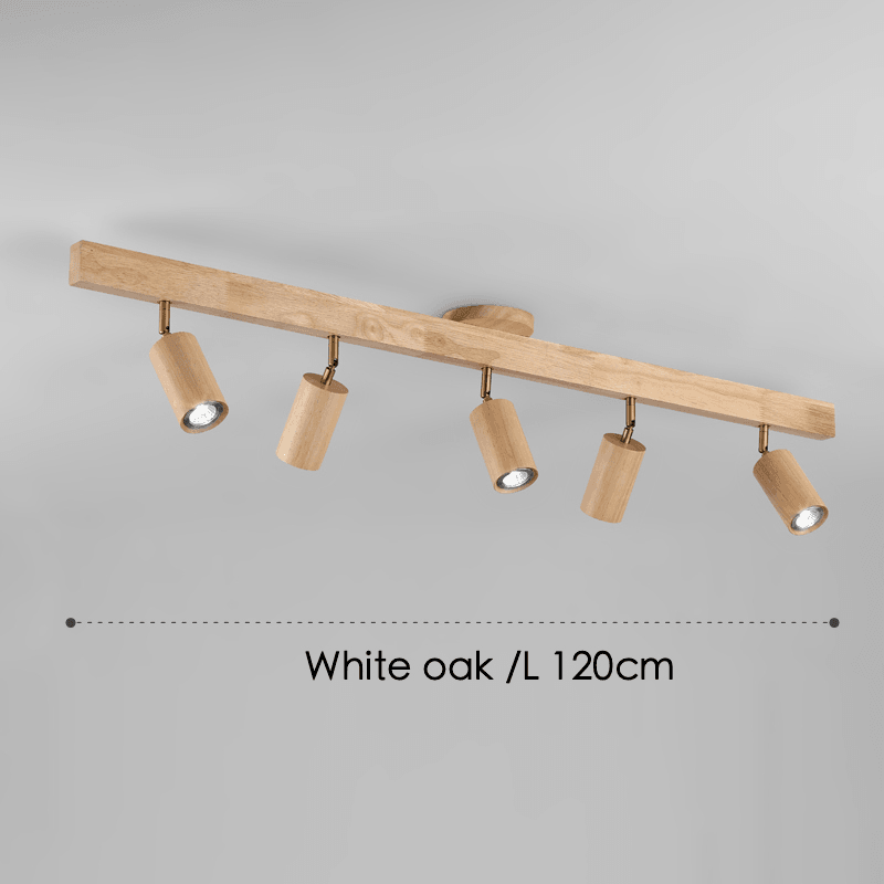 Verstellbare Holz-Deckenlampe Minimalistisch Massives Holz