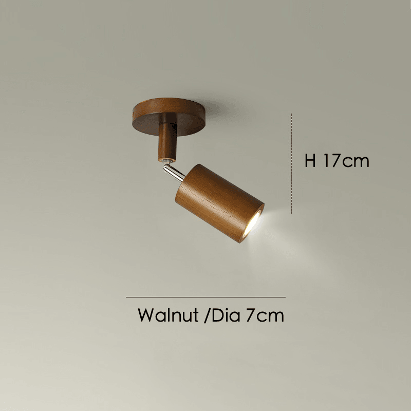 Verstellbare Holz-Deckenlampe Minimalistisch Massives Holz