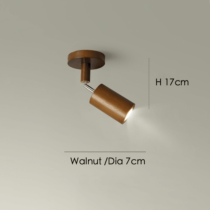 Verstellbare Holz-Deckenlampe Minimalistisch Massives Holz
