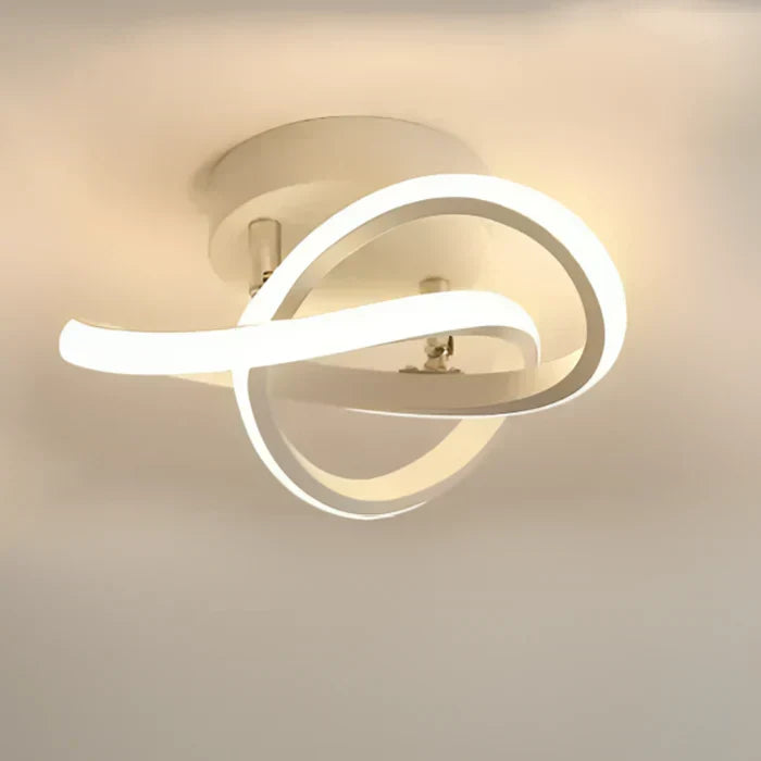 Moderne LED-Deckenlampe mit Doppelkreis-Design - Dämmerungsringe