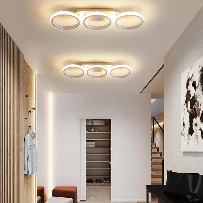 Moderner LED Ring Kronleuchter – Minimalistische Deckenleuchte für Wohnzimmer und Essbereich