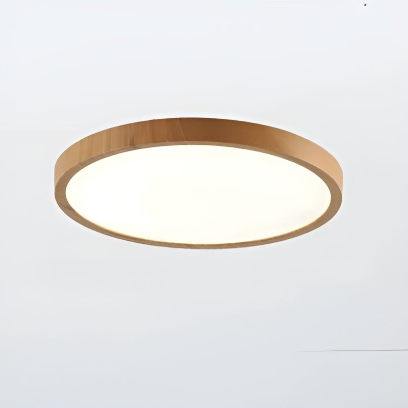 GrainGlow Licht - Modern Ultra-Dünne Holz Deckenleuchte