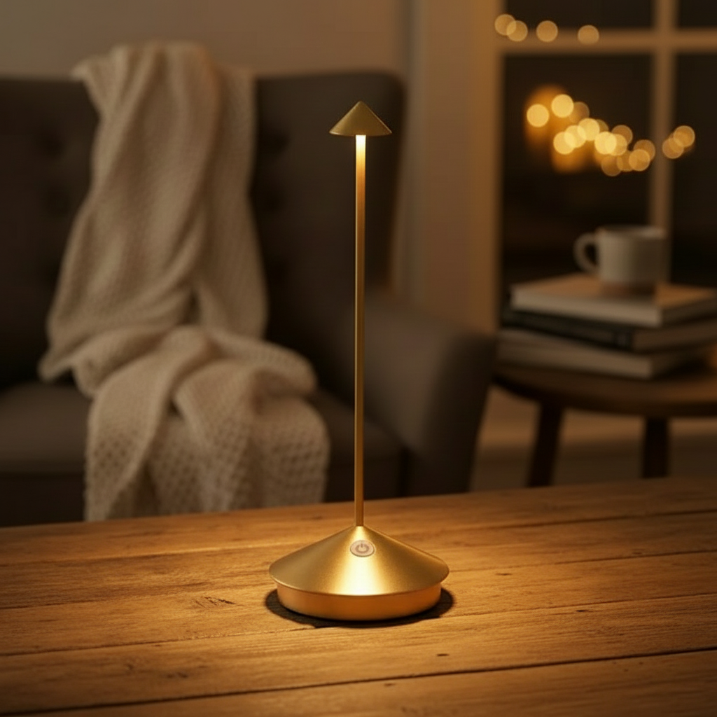 ClarityGlow – Kabellose LED-Tischlampe