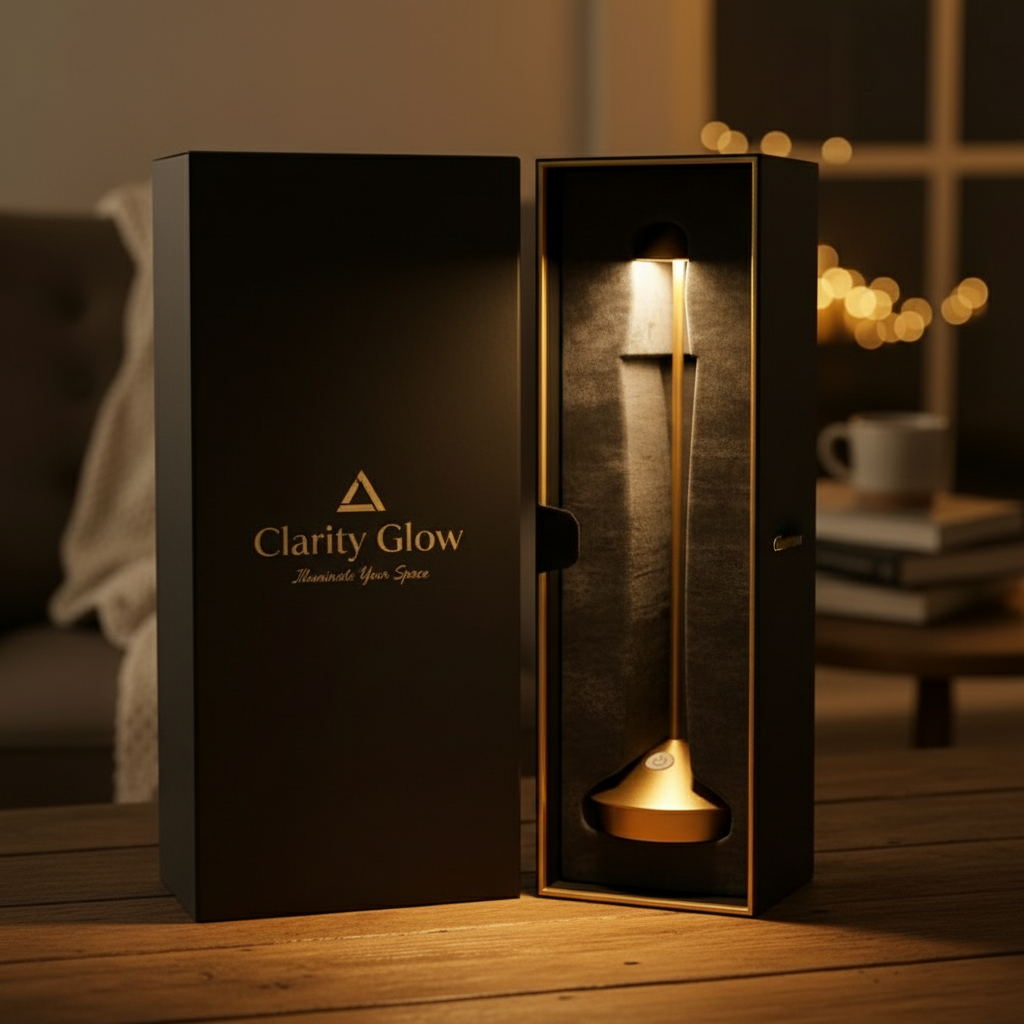 ClarityGlow – Kabellose LED-Tischlampe