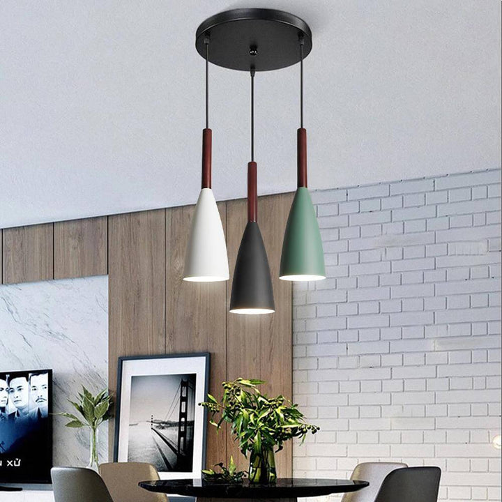 Moderne elegante nordische Stil farbenfrohe Pendelleuchte
