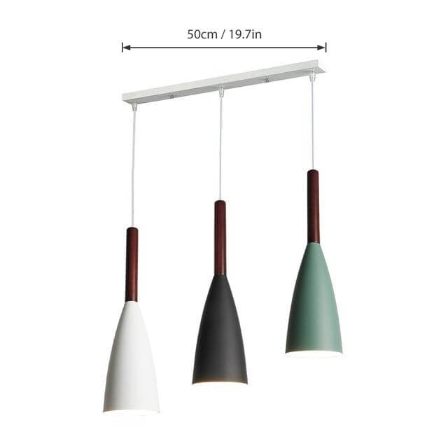 Moderne elegante nordische Stil farbenfrohe Pendelleuchte