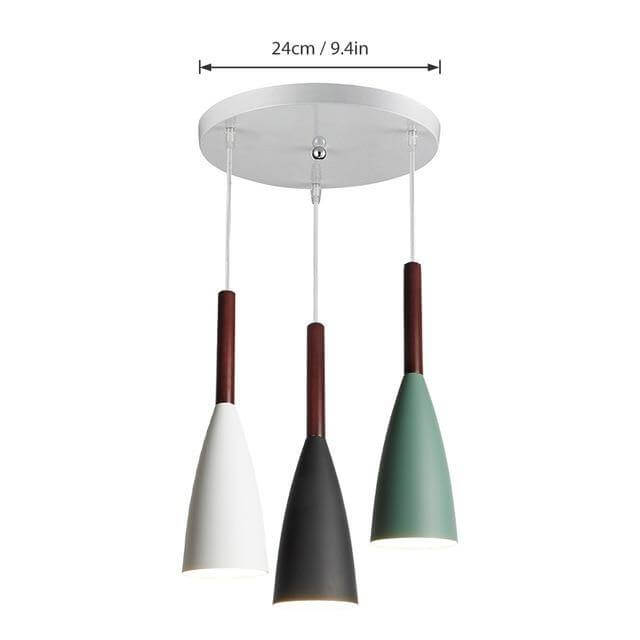 Moderne elegante nordische Stil farbenfrohe Pendelleuchte