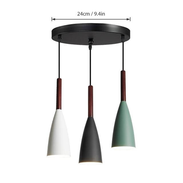 Moderne elegante nordische Stil farbenfrohe Pendelleuchte