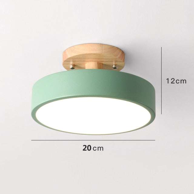 Farbenfrohe Nordic LED Deckenleuchte