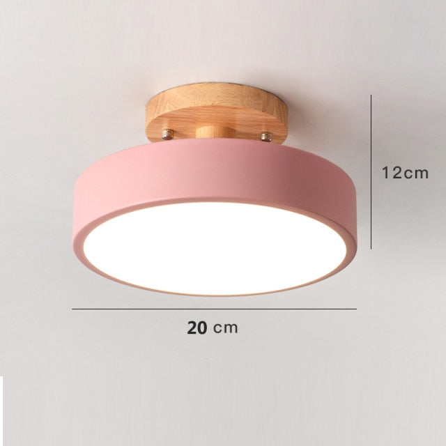 Farbenfrohe Nordic LED Deckenleuchte