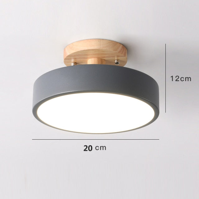 Farbenfrohe Nordic LED Deckenleuchte