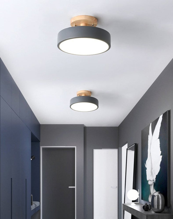 Farbenfrohe Nordic LED Deckenleuchte