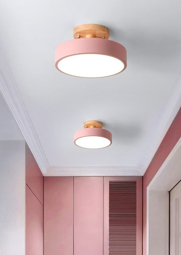 Farbenfrohe Nordic LED Deckenleuchte