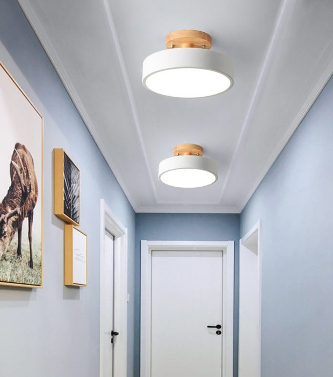 Farbenfrohe Nordic LED Deckenleuchte