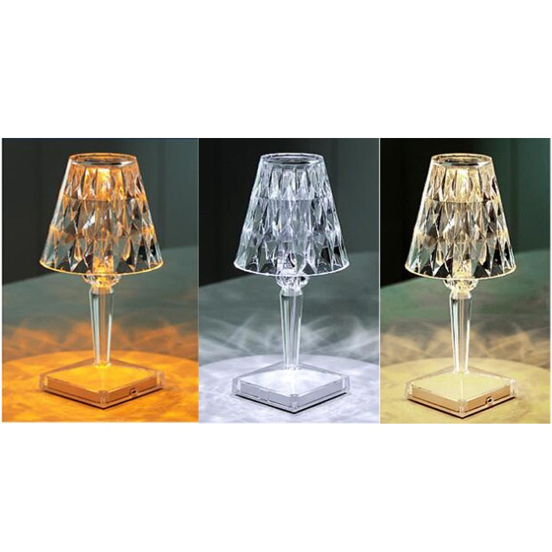Diamant Acryl Tischlampe