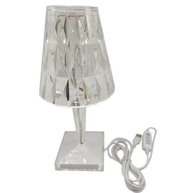 Diamant Acryl Tischlampe