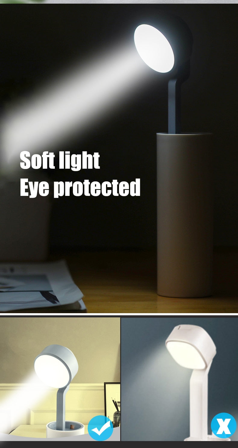 LED Mini Rechargeable Power Bank Schreibtischlampe