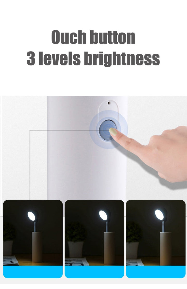 LED Mini Rechargeable Power Bank Schreibtischlampe