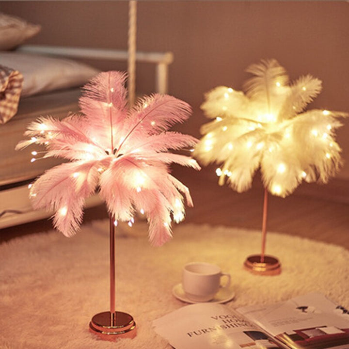 Federpalme Kreativ Tischlampe